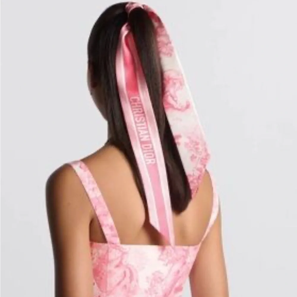 Dior Toile Du Jouy Sauvage Mitzah Scarf Pink